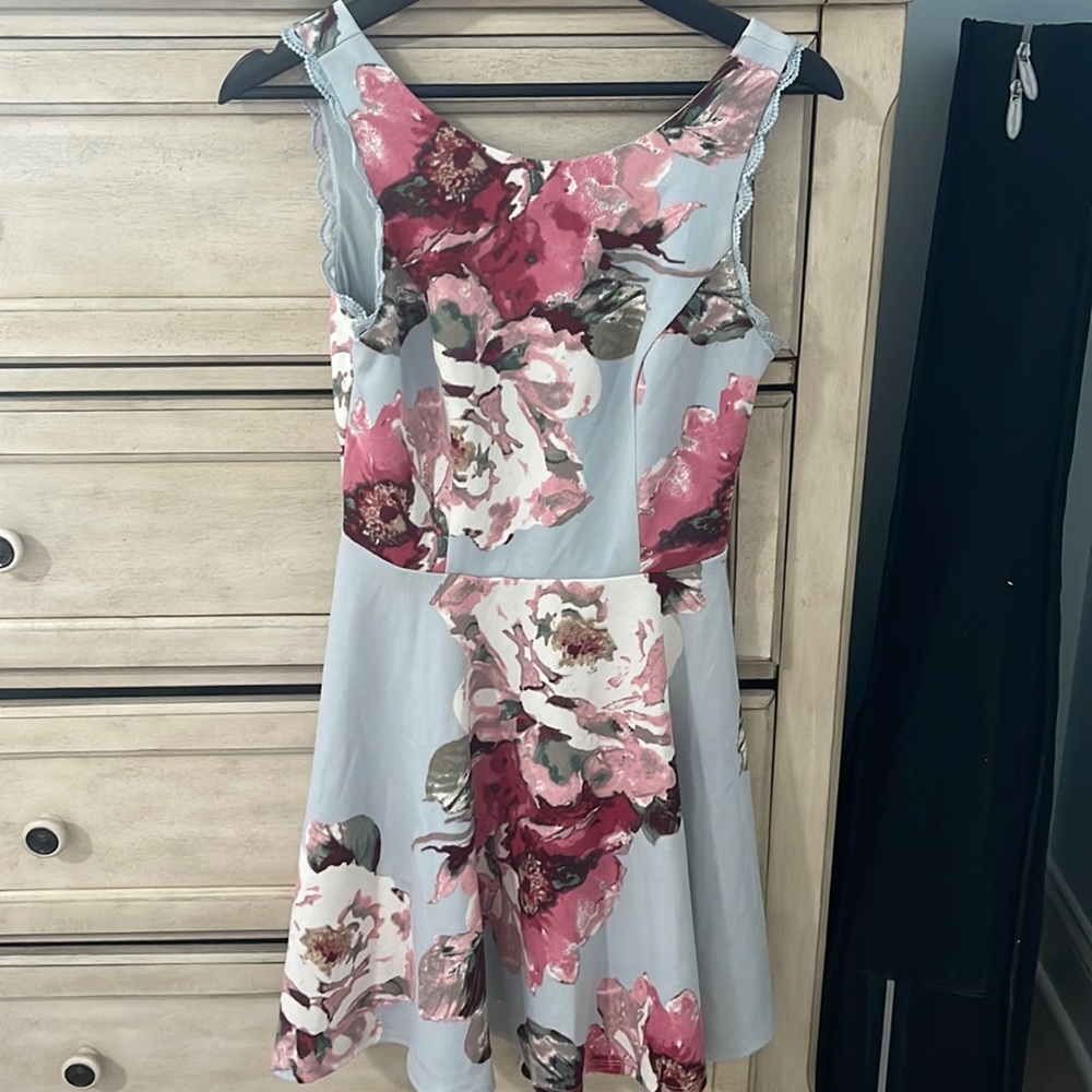 Size 7 light blue formal dress